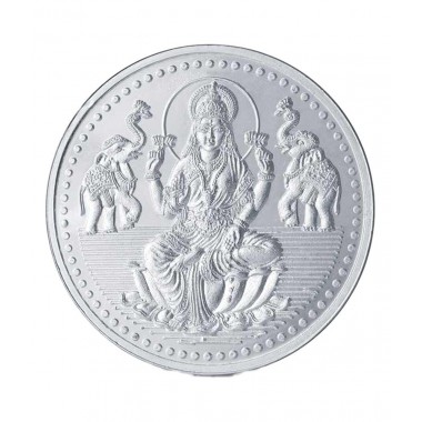 24K 20 GRM Fine Silver Lakshmi Coin - 999 Purity 